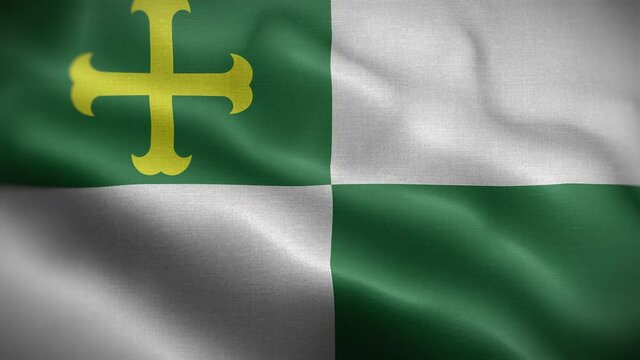 Comerio Puerto Rico Flag Loop Background 4K