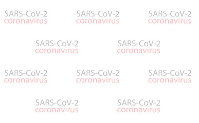 sars-cov-2 coronavirus tinted design of covid 19 on a white background