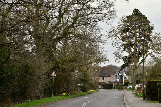 Street in Solihull, England, UK