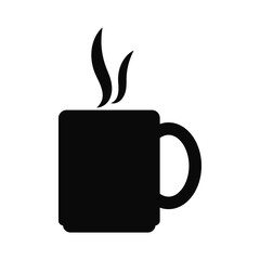 Coffee mug icon design template vector illustration