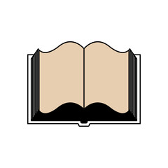 Classic old book icon design template vector