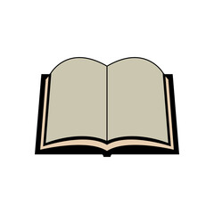 Classic old book icon design template vector