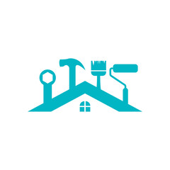 House maintenance icon design template vector illustration