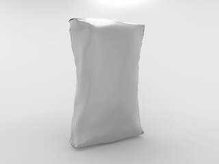 Fototapeta premium white paper bag isolated