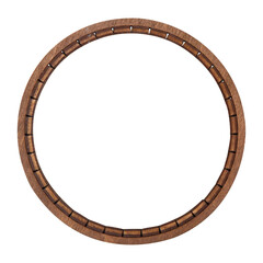 vintage classical circle wooden frame