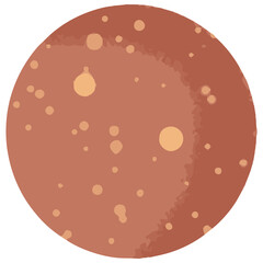 Illustration vector graphic of the planet. Perfect for the print product, sticker, education toys, ect.