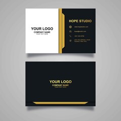 elegant gold business card design template