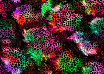 Obraz premium abstract seamless leopard print texture design