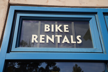 Obraz premium bike riding signs and diections