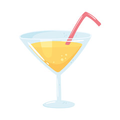 cocktail with straw