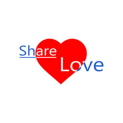 love icon image and love share sentence