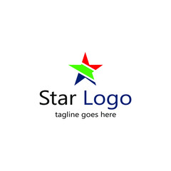 center truncated star symbol logo and various colors