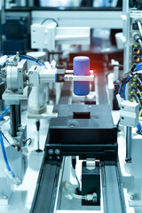 automatic pneumatic piston unit on industrial machine,automation compressed air factory production