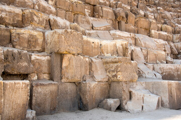 Architectural details at the Great Pyramid of Giza - The Pyramid of Cheops (Khufu) 64