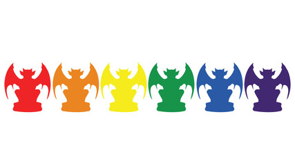 Gargoyles LGBT colors