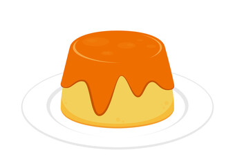 Pudding vector. symbol. pudding logo design.