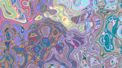 Fototapeta premium Abstract textured multicolored with bubbles