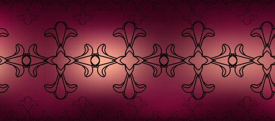 Ornamental decor for wallpaper. Modern fashion ornament