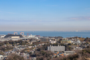 Obraz premium 鷹取山からの眺望（神奈川県横須賀市）