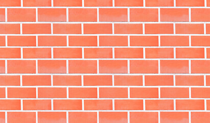 Naklejka premium orange brick wall pattern, seamless pattern