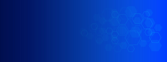 Geometric abstract background with simple hexagonal elements. Technology or science design. Hexagons pattern. 