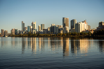 Perth City Skyline at sunrise