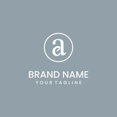 Letter A feminine and cute logo design