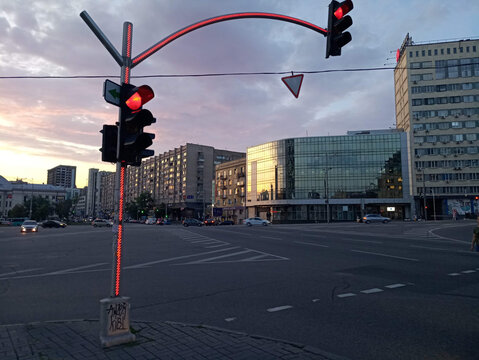traffic light in the city