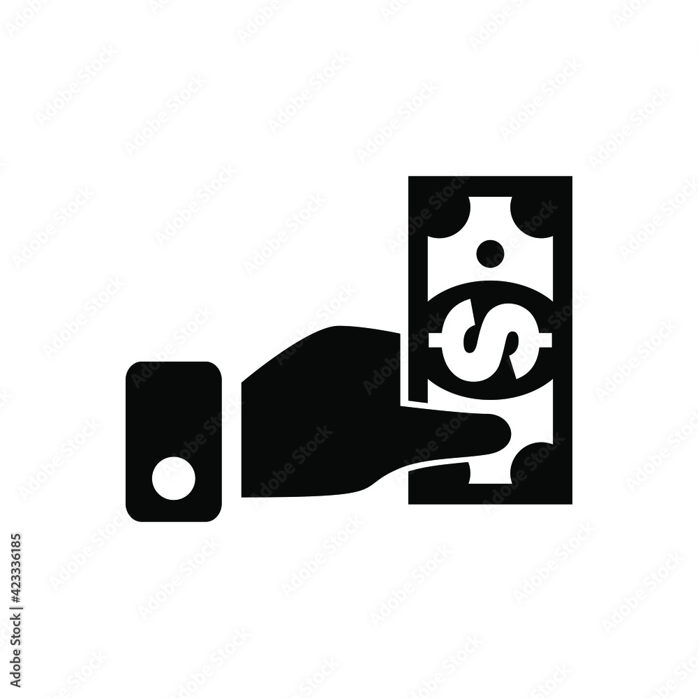 Canvas Prints cash payment icon