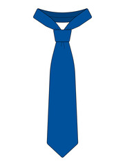 Men’s necktie template vector illustration