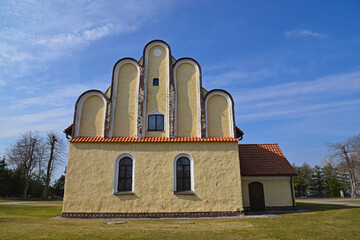 built in the second half of the 16th century at the beginning as an Evangelical Catholic church...