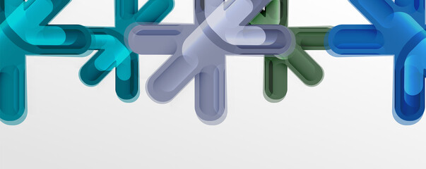 Abstract glossy crosses background for business or technology presentations, internet posters or web brochure covers