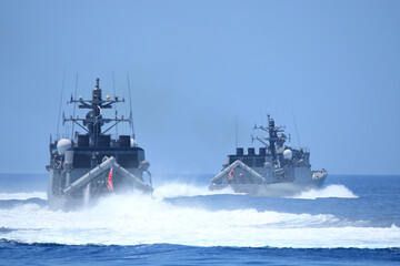 Japanese military patrol boat.