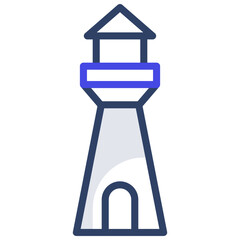 Editable flat design vector of lighthouse