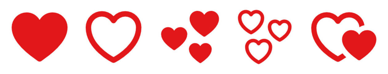 Heart, love icon symbol illustration. Valentine concept.