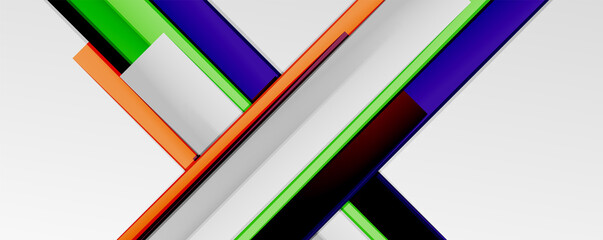 Color abstract lines trendy geometric background for business or technology presentation, internet poster or web brochure cover, wallpaper