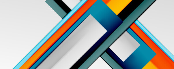 Color abstract lines trendy geometric background for business or technology presentation, internet poster or web brochure cover, wallpaper