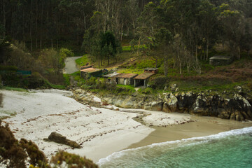 Puerto de pescadores abandonado en la Costa da Morte.