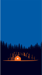 HOUSE IN THE MIDDLE OF FOREST