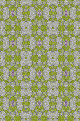 モザイク技法による幾何学的な模様のデザイン