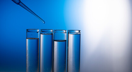 test tubes in laboratory