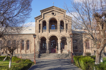 Fototapeta na wymiar Christian Education Center in Echmiadzin (Etchmiadzin) Vagharshapat, Armenia