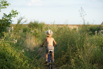 person riding a bike