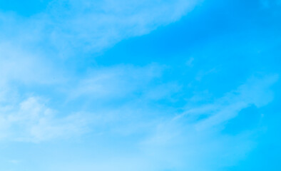 blue sky with beautiful natural white clouds	
