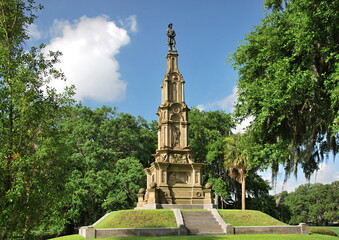Monument im Park in der Altstadt von Savannah, Georgia