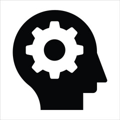 brainstorming glyph modern illustration