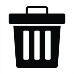 recycle bin glyph modern illustration