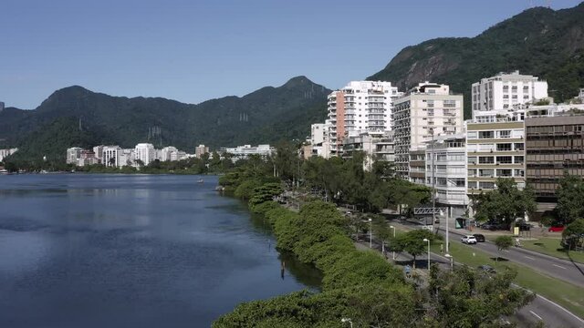 City of Rio de Janeiro, district of Lagoa. Borges de Medeiros avenue. Brazil.