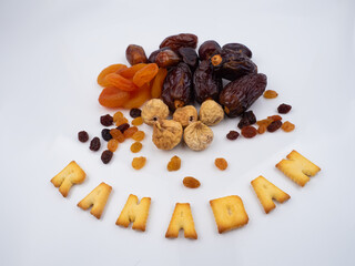 ramadan food, traditional muslim culture food for ramadan kareem night