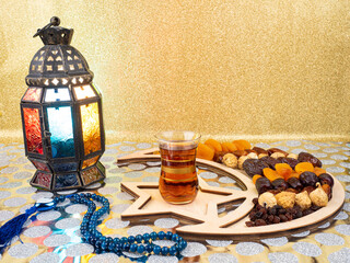 ramadan food, traditional muslim culture food for ramadan kareem night